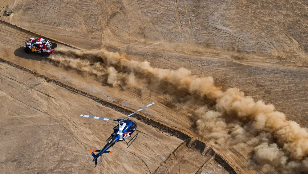 Nasser Al-Attiyah se dejaba casi nueve minutos Nasser Al-Attiyah se dejaba casi nueve minutos