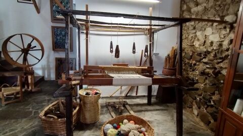 Taller y rueca en el Taller de Tejido