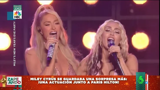 El espectacular concierto de fin de año de Miley Cyrus con Dolly Parton y Paris Hilton El espectacular concierto de fin de año de Miley Cyrus con Dolly Parton y Paris Hilton