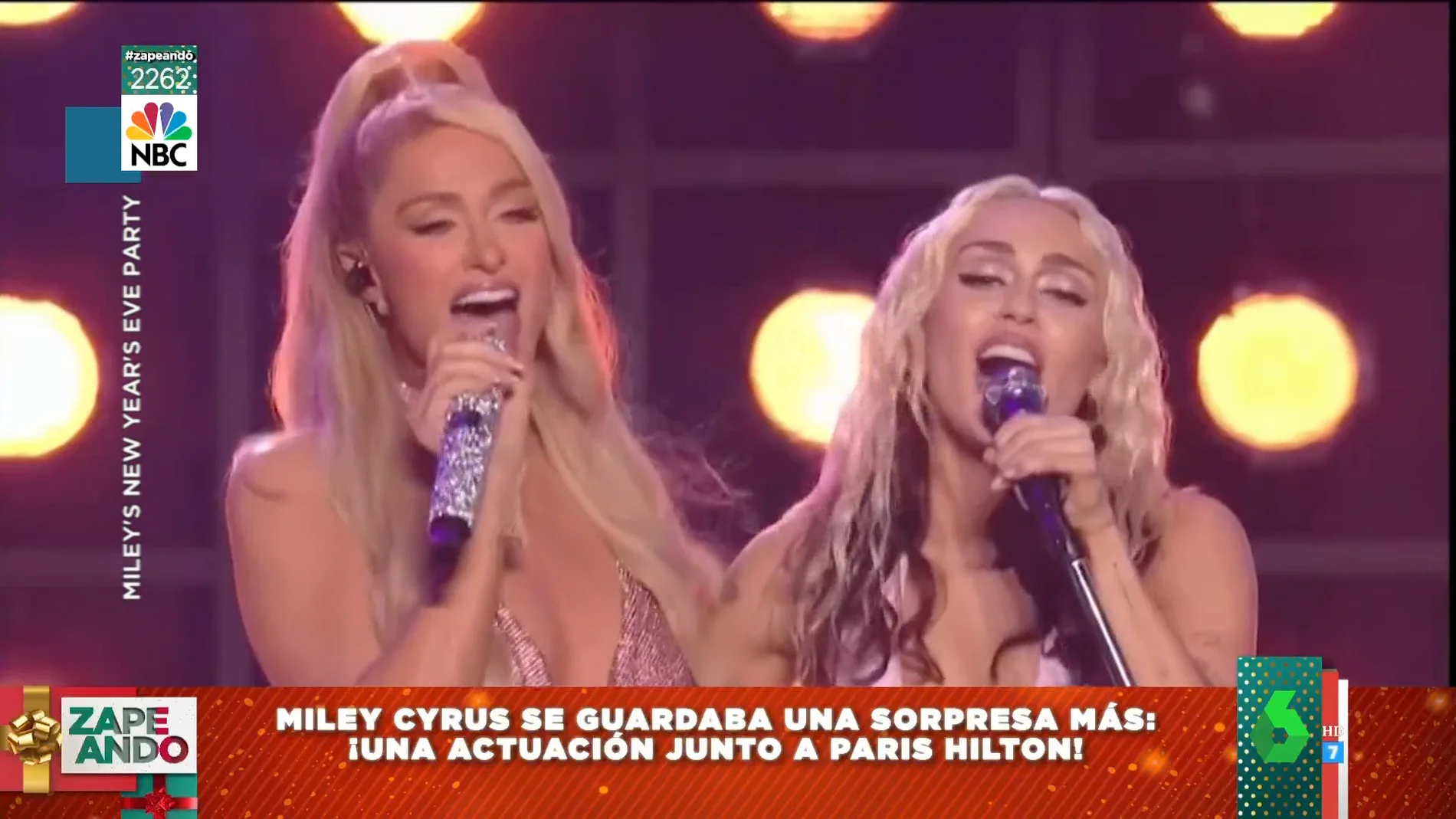 El espectacular concierto de fin de año de Miley Cyrus con Dolly Parton y Paris Hilton 
