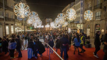 Las luces de Navidad en Vigo.
