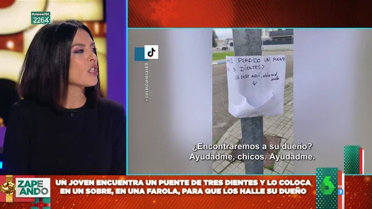 Un joven se abre una cuenta en Tik Tok para encontrar al dueño de un puente de tres dientes Un joven se abre una cuenta en Tik Tok para encontrar al dueño de un puente de tres dientes