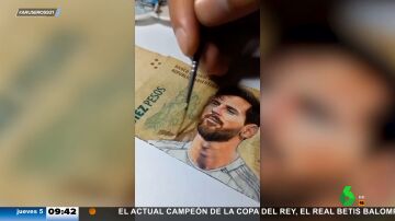 Así es el billete de 10 pesos con un dibujo de Leo Messi por el que ahora ofrecen 60.000