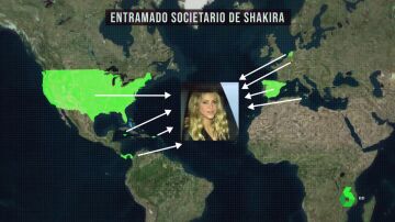 Este es el entramado societario de Shakira que se extiende por todo el planeta