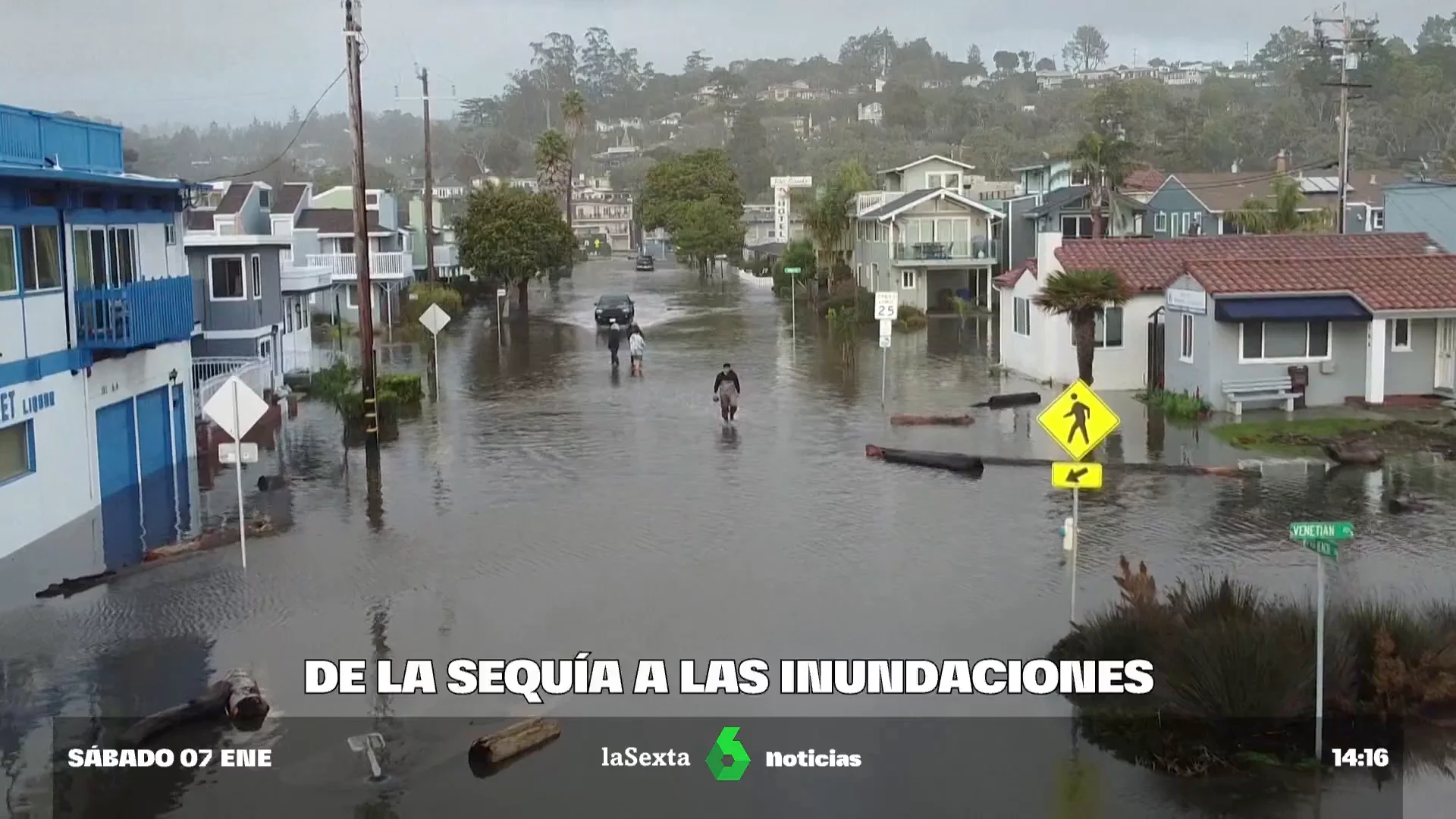 De la sequía a las inundaciones: la bomba ciclónica empeorará más la situación de los vecinos de California