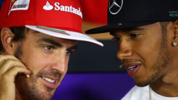 Fernando Alonso y Lewis Hamilton