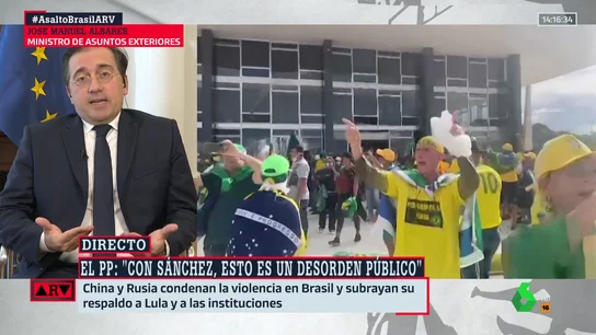 Albares reprocha al PP que no haya tenido "palabras de apoyo a un presidente demócratamente elegido" como Lula Albares reprocha al PP que no haya tenido "palabras de apoyo a un presidente demócratamente elegido" como Lula
