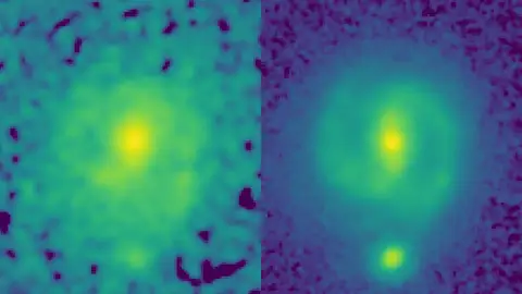 Galaxia EGS23205 capturada por el telescopio espacial James Webb Galaxia EGS23205 capturada por el telescopio espacial James Webb