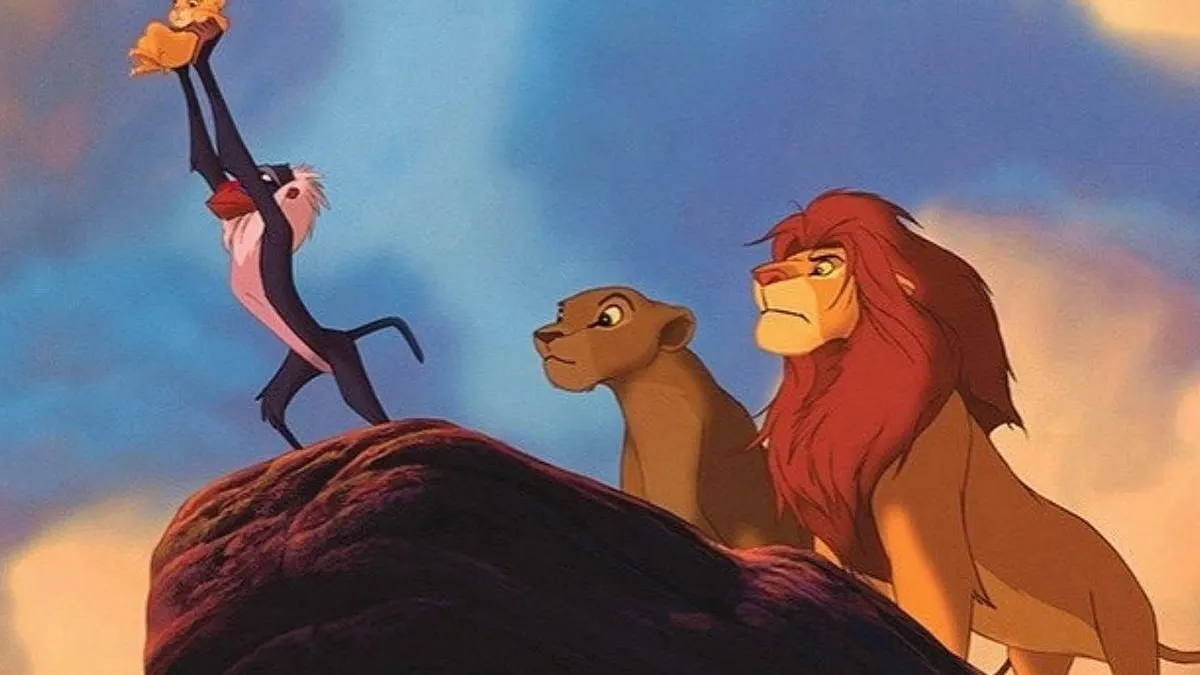 Rafiki presentando a Simba en 'El Rey León' Rafiki presentando a Simba en 'El Rey León'