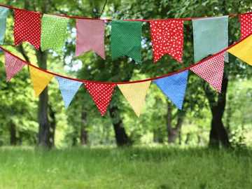 Imagen de un cumpleaños en un parque Imagen de un cumpleaños en un parque