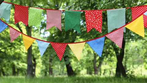 Imagen de un cumpleaños en un parque Imagen de un cumpleaños en un parque