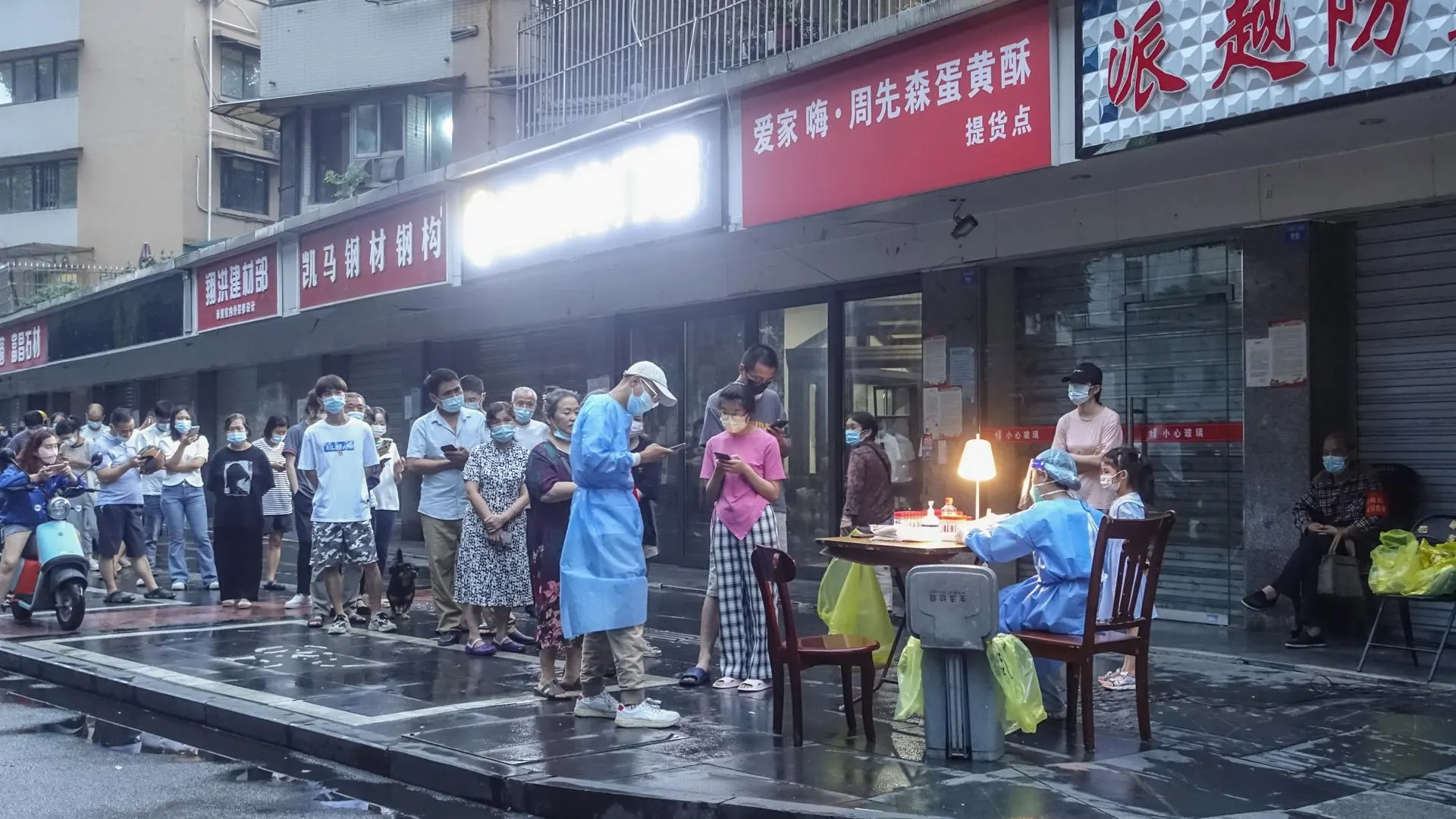 Controles sanitarios en China antes de las fiestas.