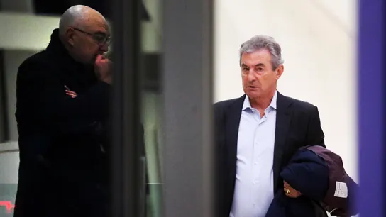 El que fuera responsable del departamento de investigación de accidentes de Renfe Manuel Conde a su llegada este martes al juicio del Alvia para prestar declaración. El que fuera responsable del departamento de investigación de accidentes de Renfe Manuel Conde a su llegada este martes al juicio del Alvia para prestar declaración.