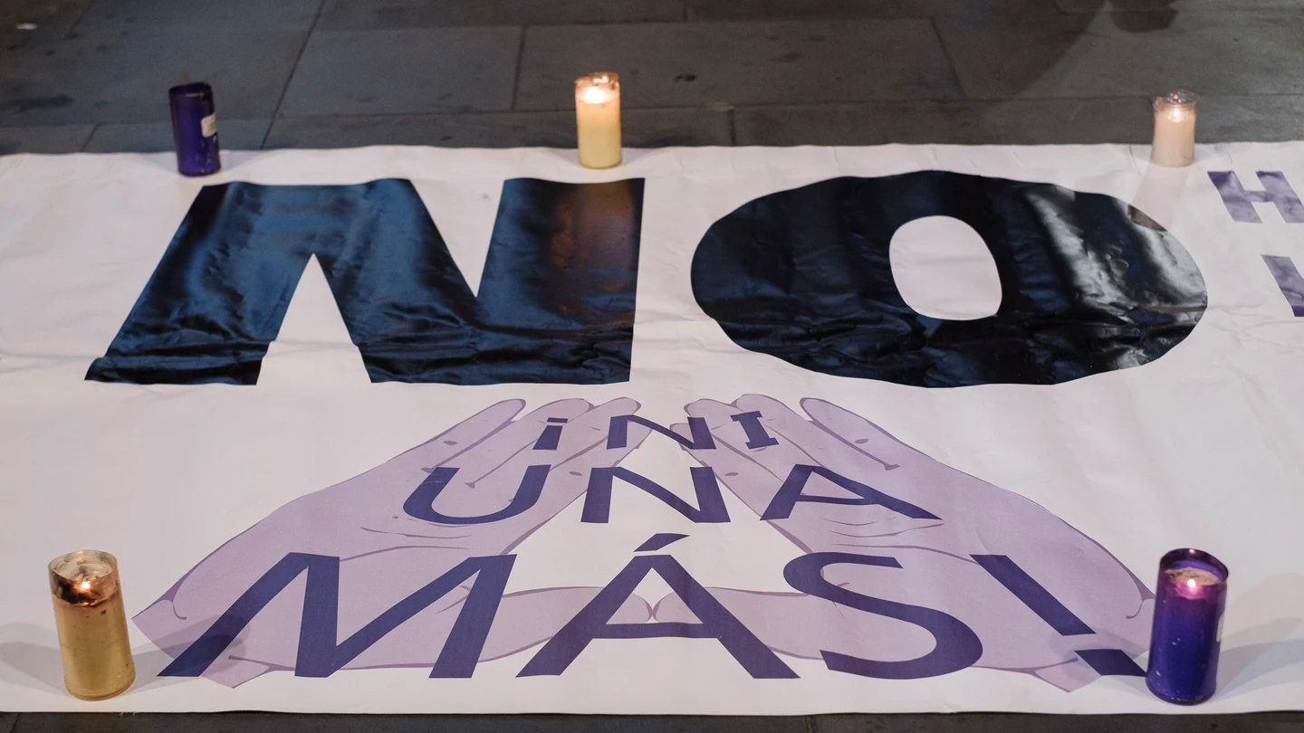 Pancarta contra la violencia machista Pancarta contra la violencia machista