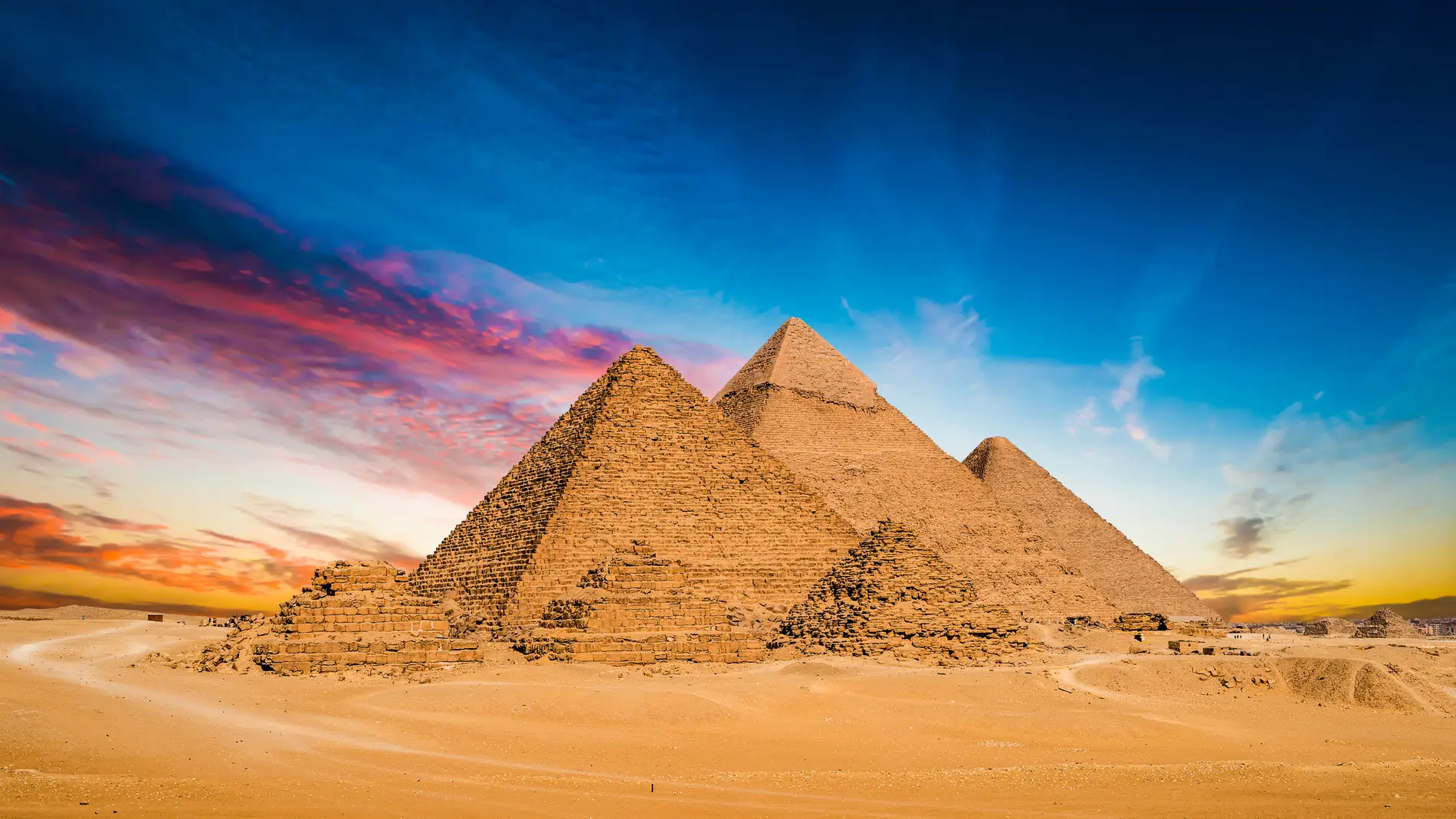 Pirámides de Guiza, en Egipto