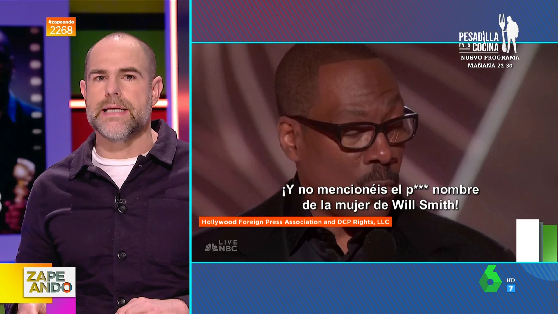 Alberto Rey, del chiste de Eddie Murphy sobre Will Smith en los Globos de Oro: "Él se lo puede permitir"