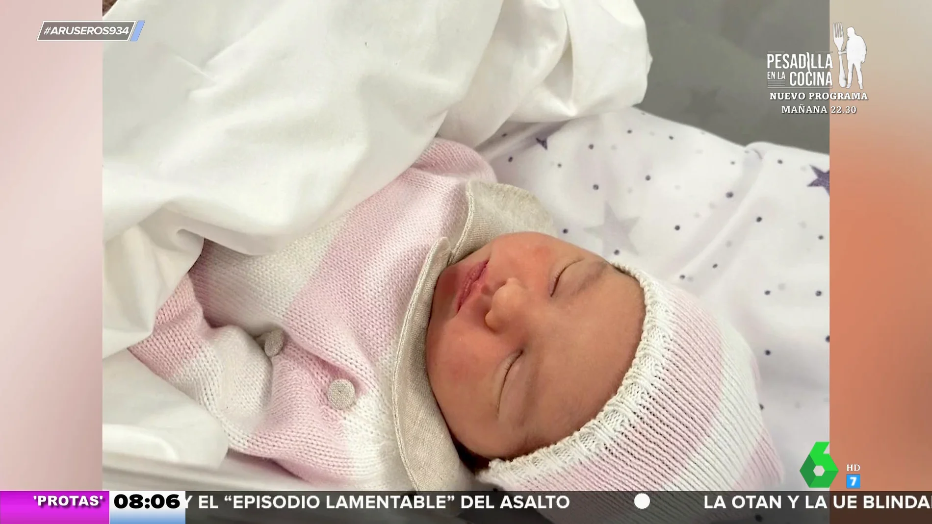 Alice Campello, ingresada en la UCI tras dar a luz a su hija Bella