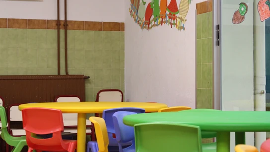 Imagen de archivo de un aula de infantil. Imagen de archivo de un aula de infantil.