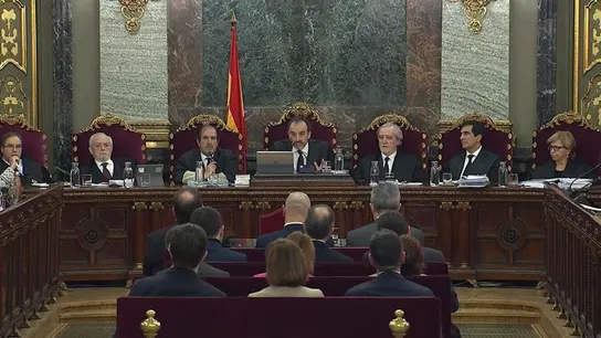 El juez Pablo Llarena, durante el juicio del procés El juez Pablo Llarena, durante el juicio del procés