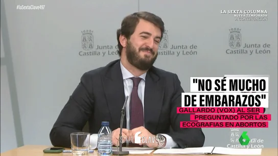 "No sé mucho de embarazos": la confesión de García-Gallardo (Vox) cuando le preguntan por sus medidas antiaborto "No sé mucho de embarazos": la confesión de García-Gallardo (Vox) cuando le preguntan por sus medidas antiaborto