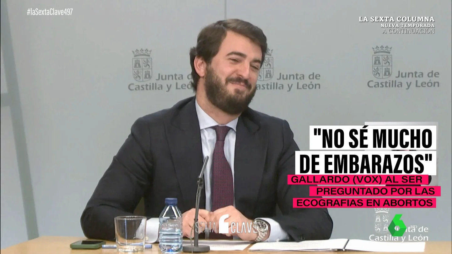 "No sé mucho de embarazos": la confesión de García-Gallardo (Vox) cuando le preguntan por sus medidas antiaborto "No sé mucho de embarazos": la confesión de García-Gallardo (Vox) cuando le preguntan por sus medidas antiaborto