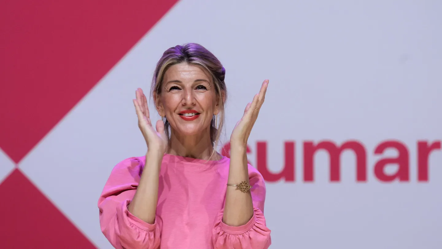 Yolanda Díaz: "El objetivo de Sumar es dar tranquilidad a las familias para que puedan vivir con dignidad" Yolanda Díaz: "El objetivo de Sumar es dar tranquilidad a las familias para que puedan vivir con dignidad"