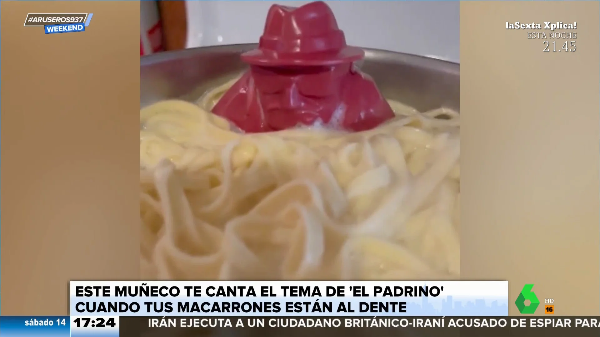 El invento con el que se logra hacer la pasta al dente (con música de 'El Padrino' incluida)