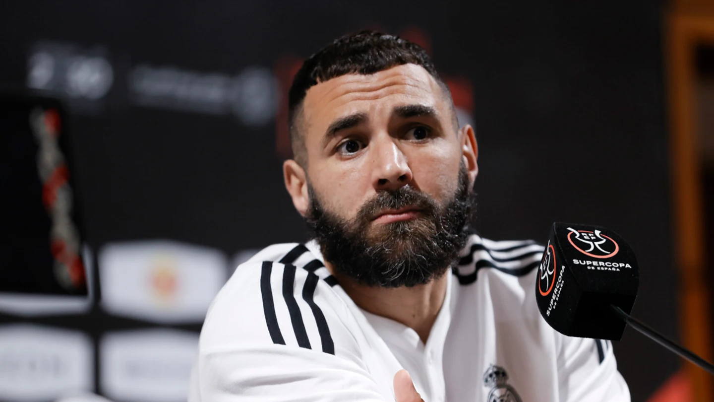 Benzema, en rueda de prensa Benzema, en rueda de prensa