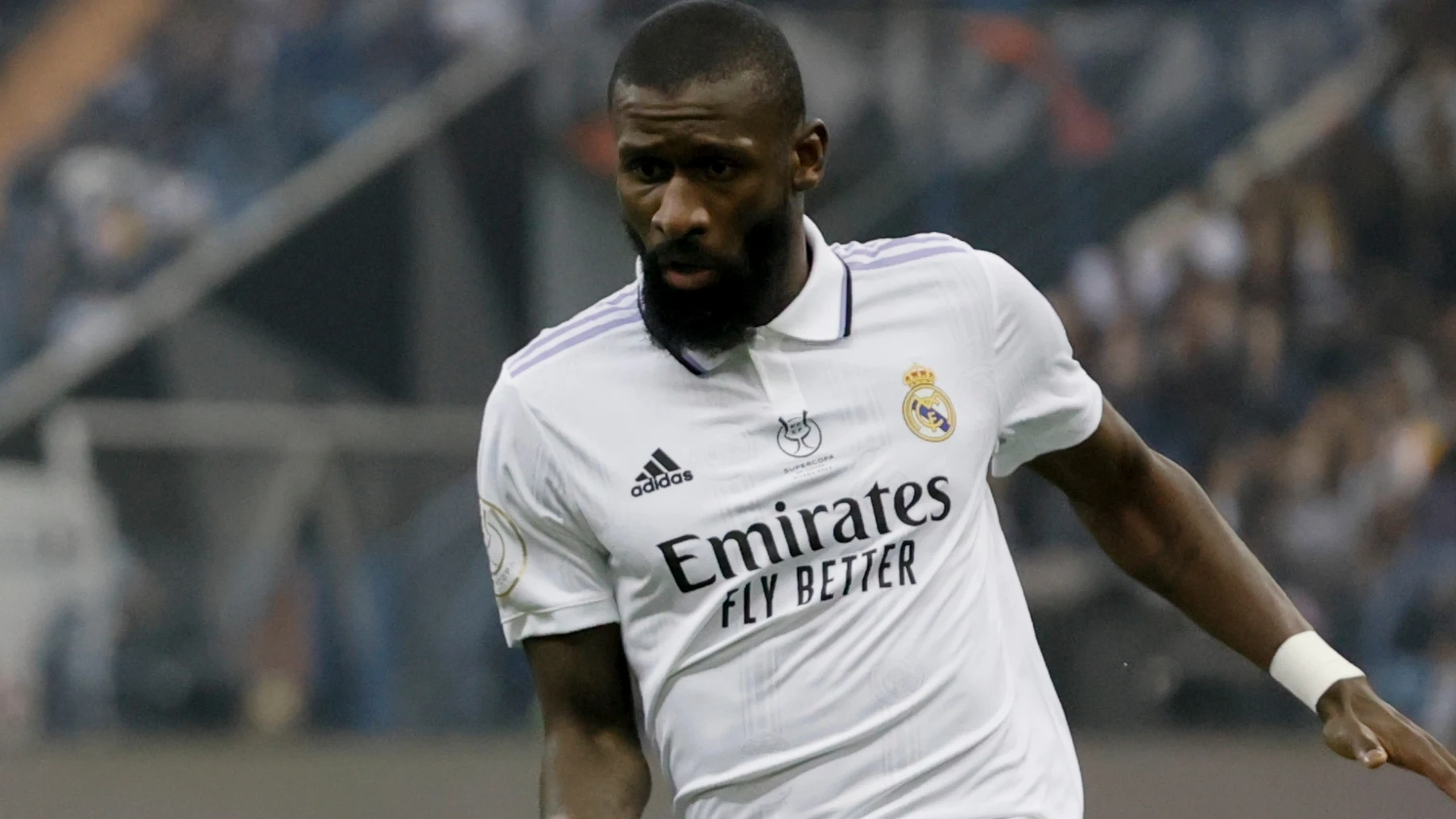 Rudiger, en un partido con el Real Madrid