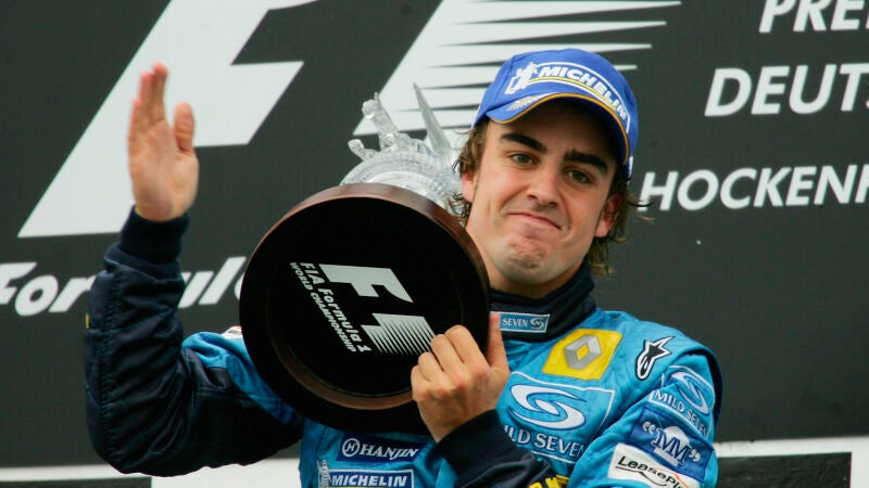 Fernando Alonso, en Renault en 2005