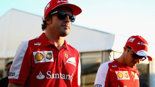 Alonso, junto a Massa Alonso, junto a Massa