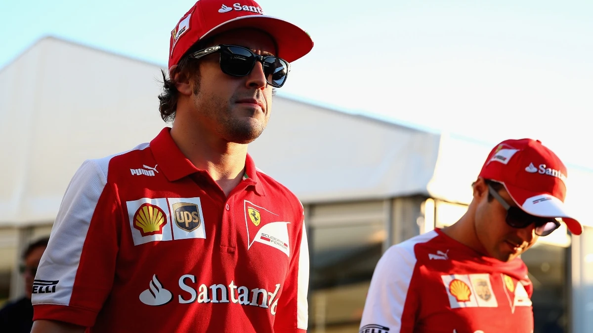 Alonso, junto a Massa