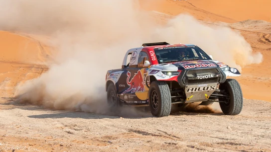 Nasser Al-Attiyah, durante una etapa Nasser Al-Attiyah, durante una etapa