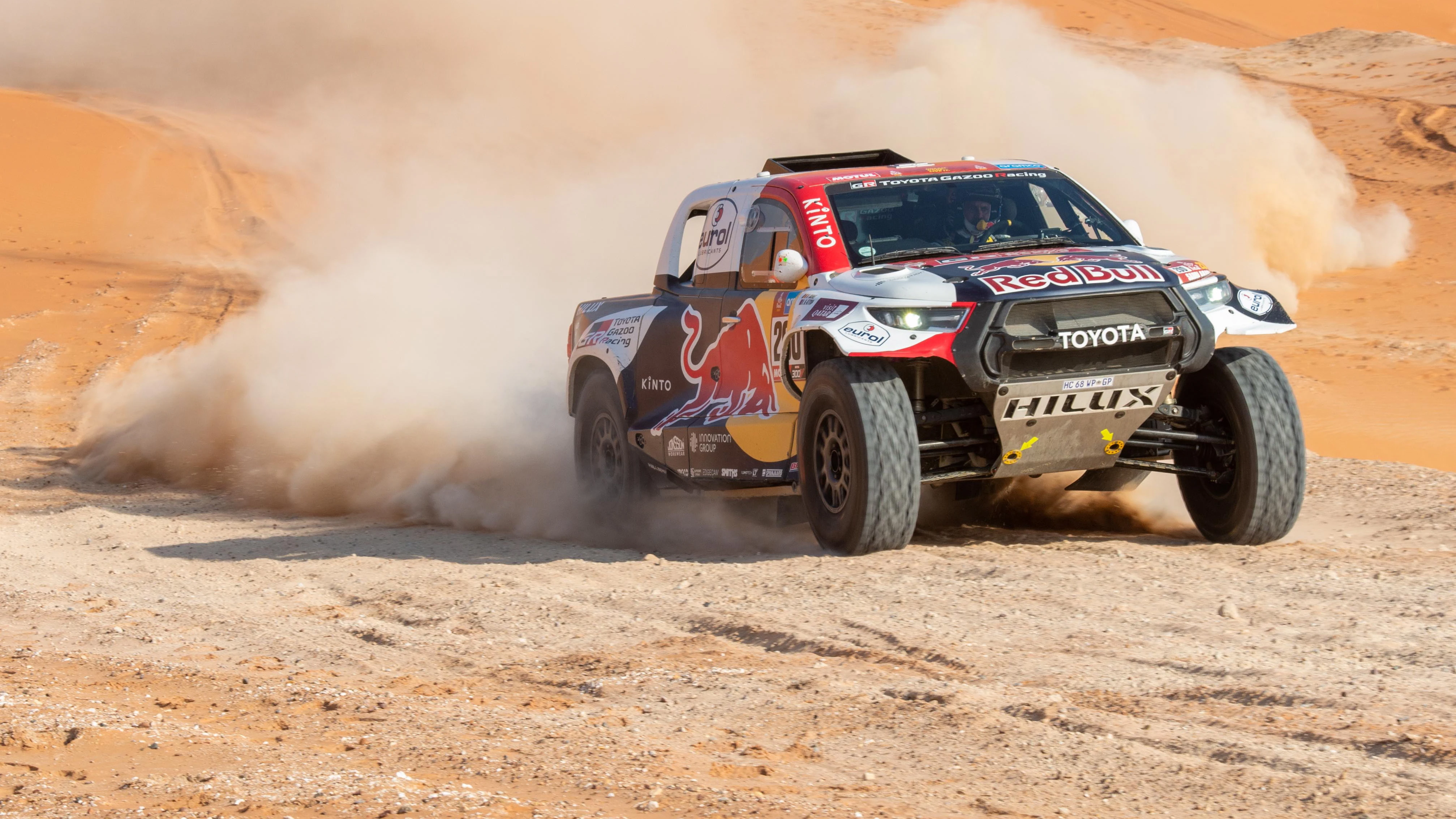 Nasser Al-Attiyah, durante una etapa