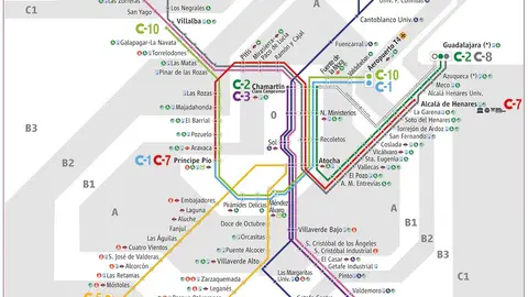 Plano de Cercanías de Renfe Plano de Cercanías de Renfe