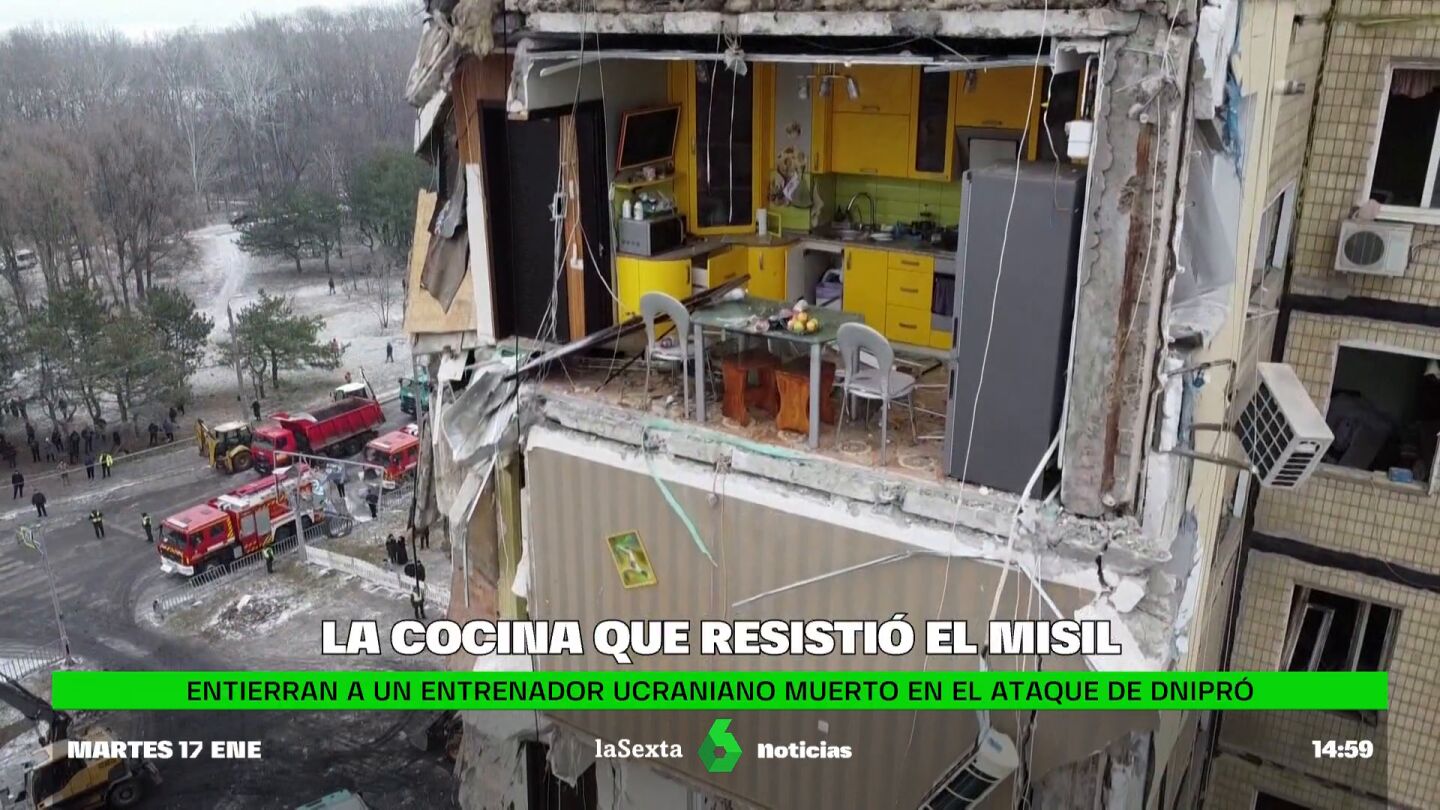 Las im&aacute;genes del edificio bombardeado en Dnipro por Rusia