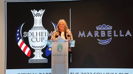 La alcaldesa, Ángeles Muñoz, durante el acto de inauguración del stand de Marbella en Fitur La alcaldesa, Ángeles Muñoz, durante el acto de inauguración del stand de Marbella en Fitur