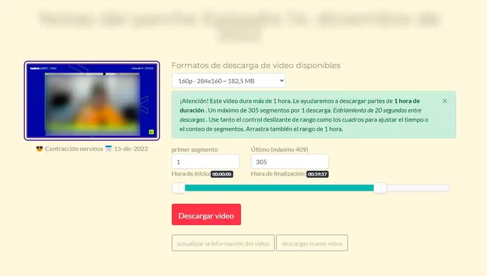 Descargando vídeos de Twitch Descargando vídeos de Twitch