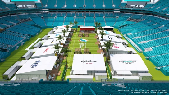 El nuevo paddock del circuito de Miami El nuevo paddock del circuito de Miami