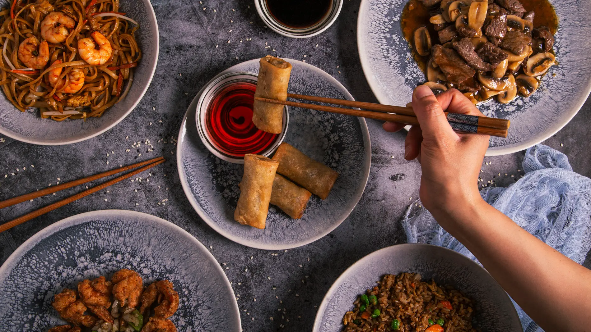 Platos de comida típica china