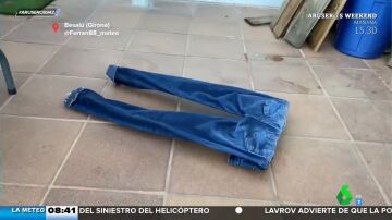 El sorprendente vídeo que muestra cómo se queda la ropa tendida por culpa del frío en Girona