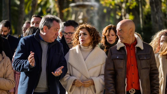 María Jesús Montero, Juan Espadas y Rafi Crespín, en Córdoba María Jesús Montero, Juan Espadas y Rafi Crespín, en Córdoba