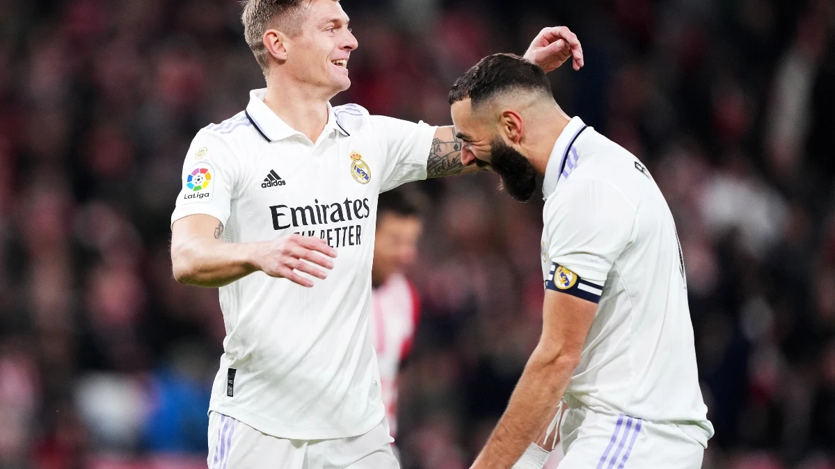 Toni Kroos y Karim Benzema