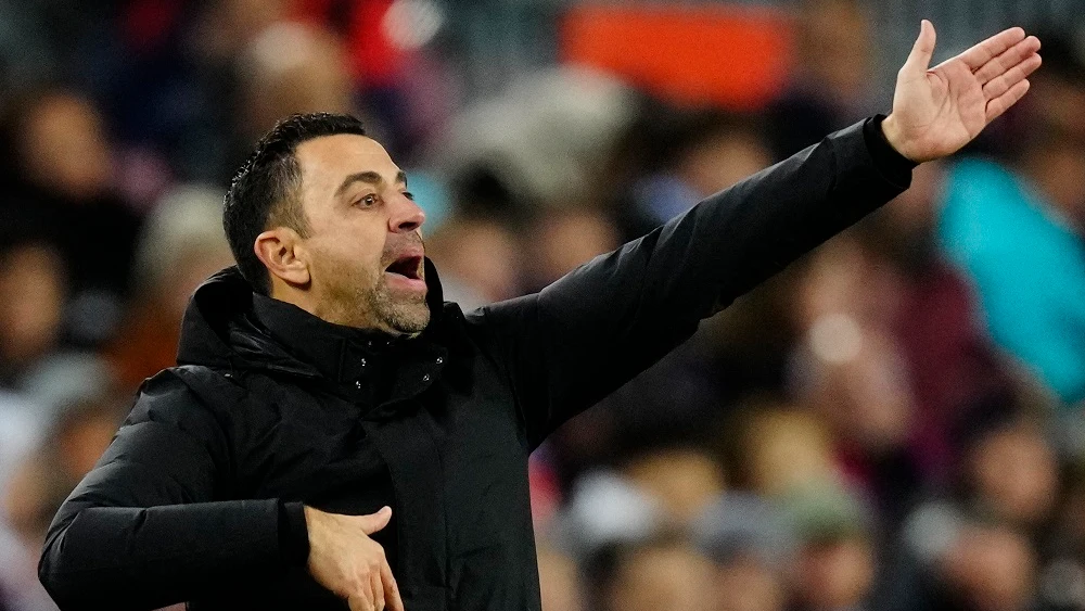 El entrenador del Barcelona, Xavi Hernández