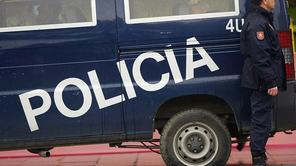 Fotografía de archivo de un furgón policial.