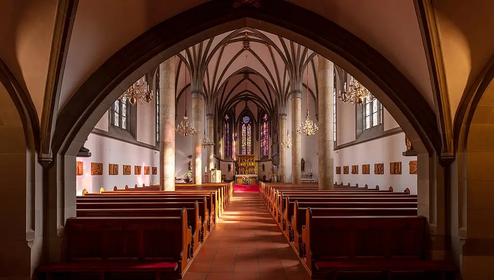 Interior de la Catedral de Vaduz
