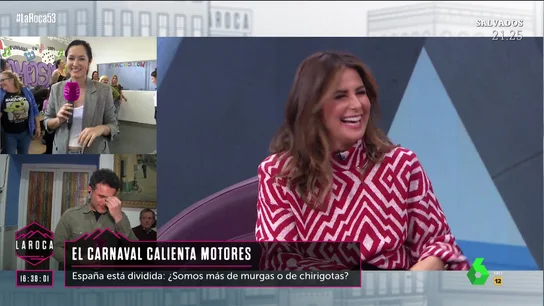 El 'polémico' comentario de una reportera de La Roca en plena murga en Las Palmas de Gran Canaria El 'polémico' comentario de una reportera de La Roca en plena murga en Las Palmas de Gran Canaria
