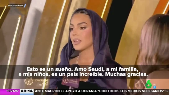 Así se intentó defender Georgina Rodríguez en una entrevista en inglés Así se intentó defender Georgina Rodríguez en una entrevista en inglés
