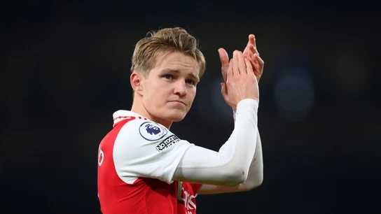 Martin Odegaard, con el Arsenal Martin Odegaard, con el Arsenal