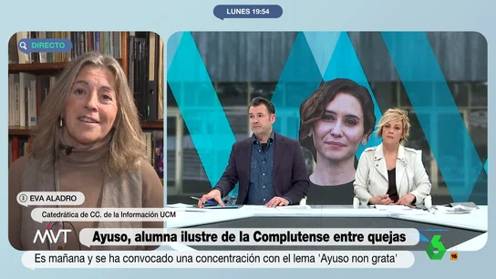 Polémica por el nombramiento de Ayuso como alumna ilustre de la UCM Polémica por el nombramiento de Ayuso como alumna ilustre de la UCM